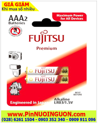 Fujitsu AAA LR03 Preminum; Pin Fujitsu Premium LR03 Alkaline 1.5v _Made in Indonesia 